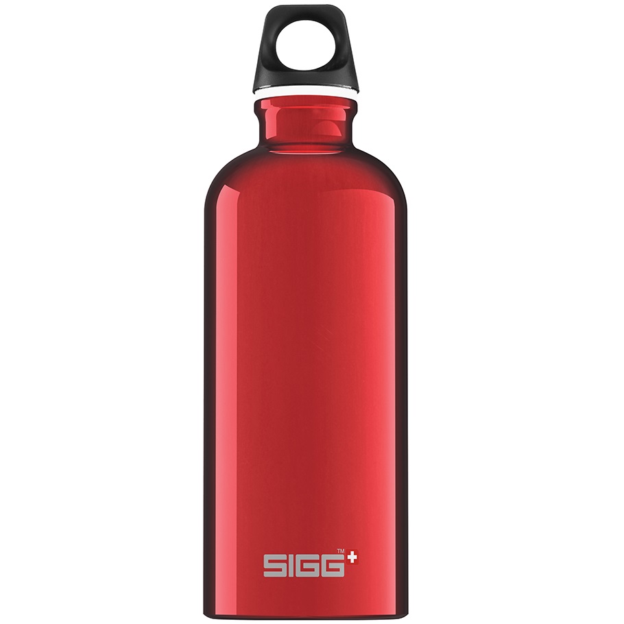 Bidon din aluminiu Traveller Red, 0.6l 8326.30