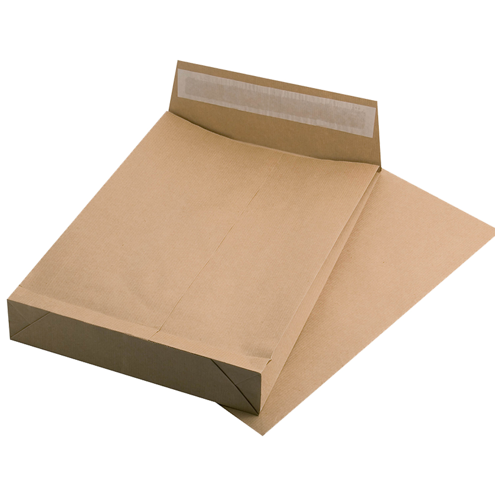 Papetarie, Plic B4 kraft siliconic burduf 100(250x353x100mm)10buc/set - vectordirect.ro