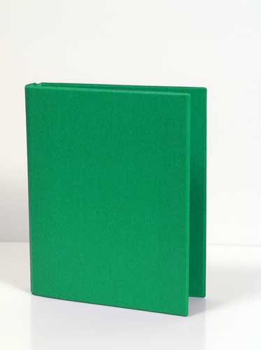Caiet mecanic 2 inele - D25mm, coperti carton plastifiat PVC, A5, AURORA - verde