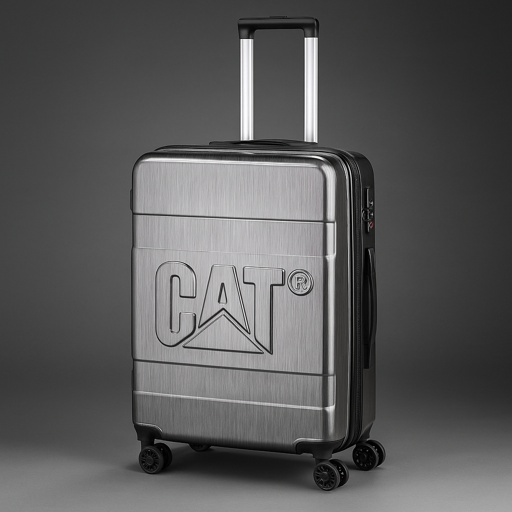 Troler mediu CATERPILLAR Cargo Cat-D 2.0 Nested, 24 inch,45x26x65 cm (Lxlxh), 74L, material ABS - gri lucios