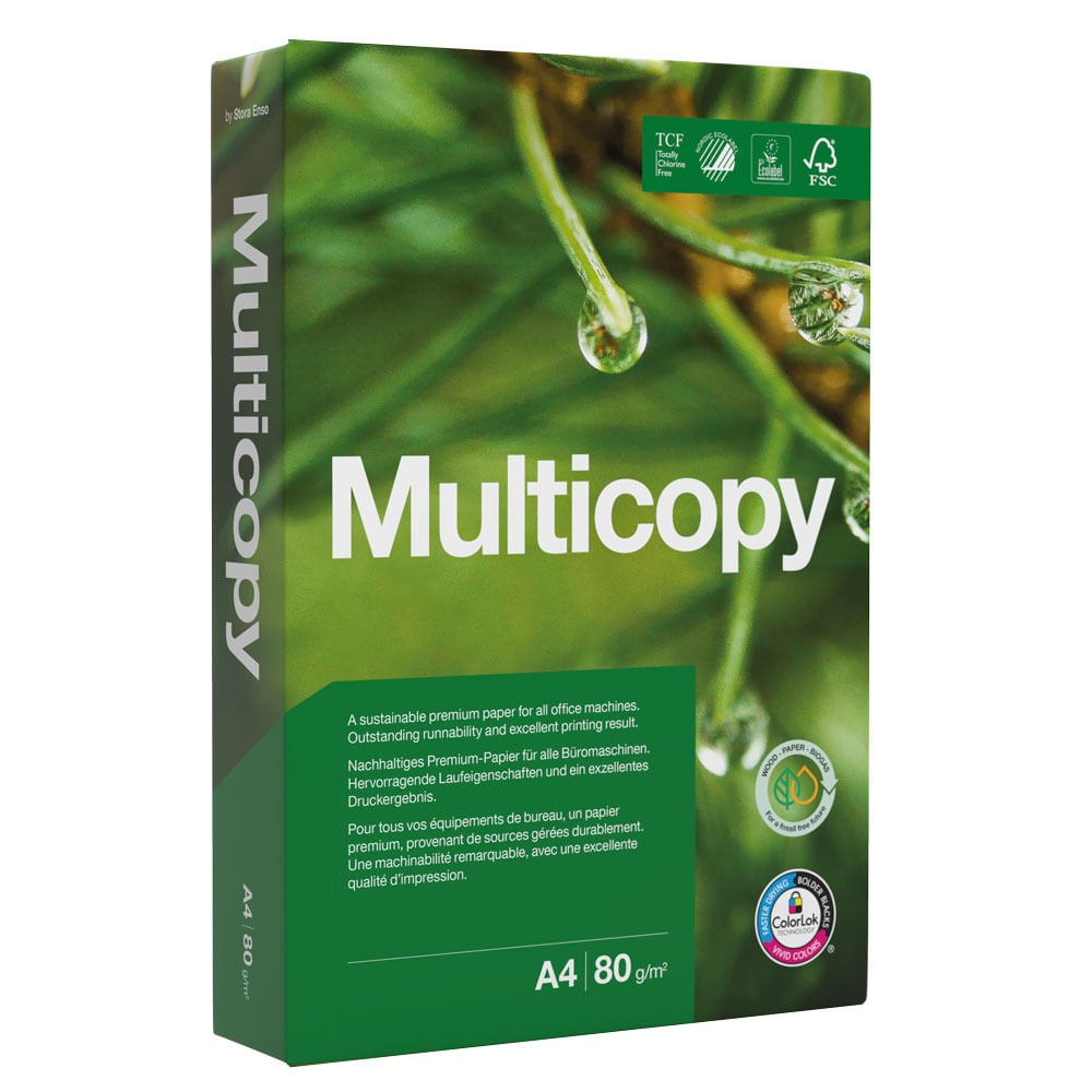 Toate produsele, Hartie copiator A4, Multicopy, 80g, 500 coli/top - vectordirect.ro