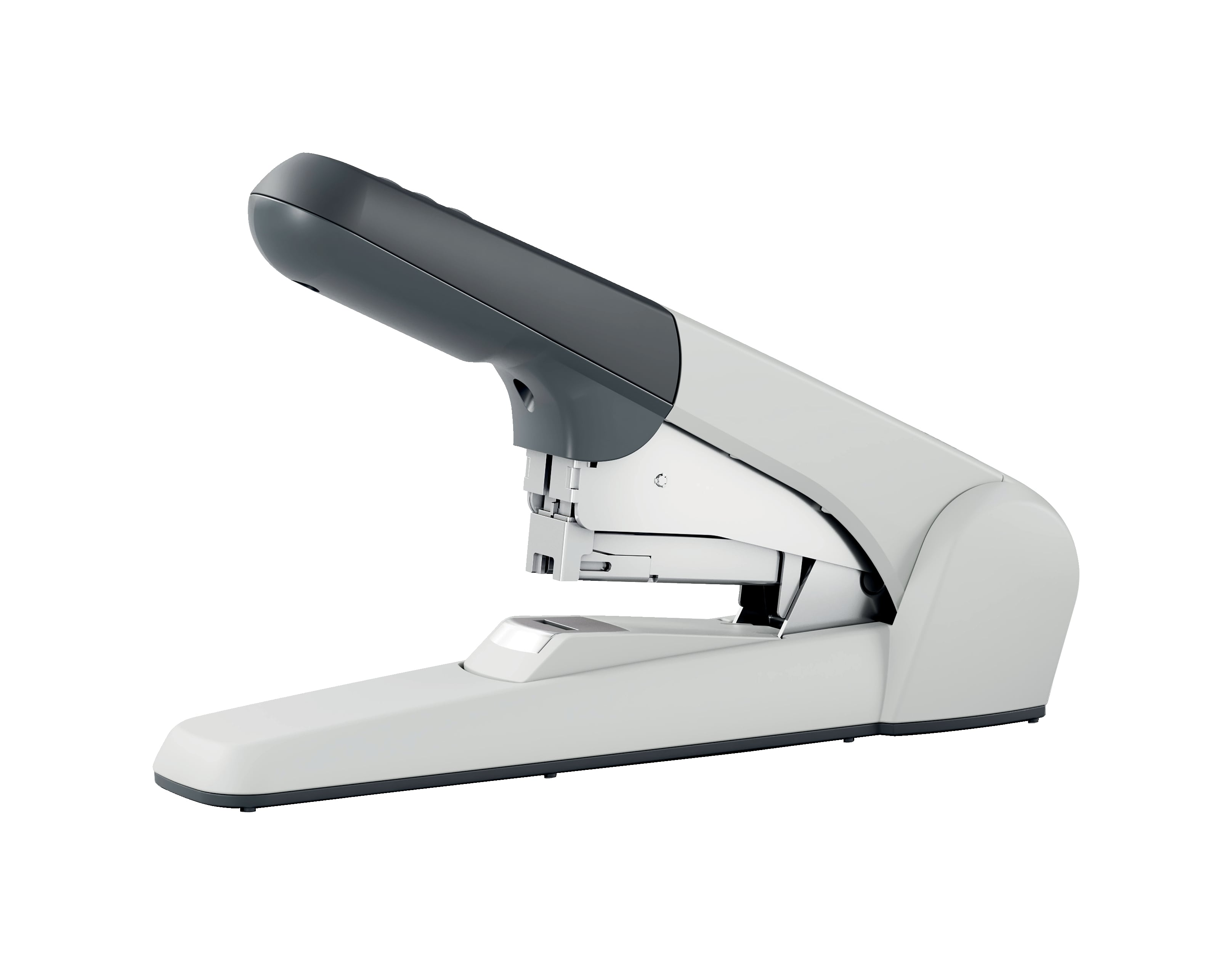 Toate produsele, Capsator metalic Leitz 5552 de mare capacitate, partial reciclat, reciclabil, capsare plata, 60 coli, 1000 capse P5 incluse, argintiu - vectordirect.ro