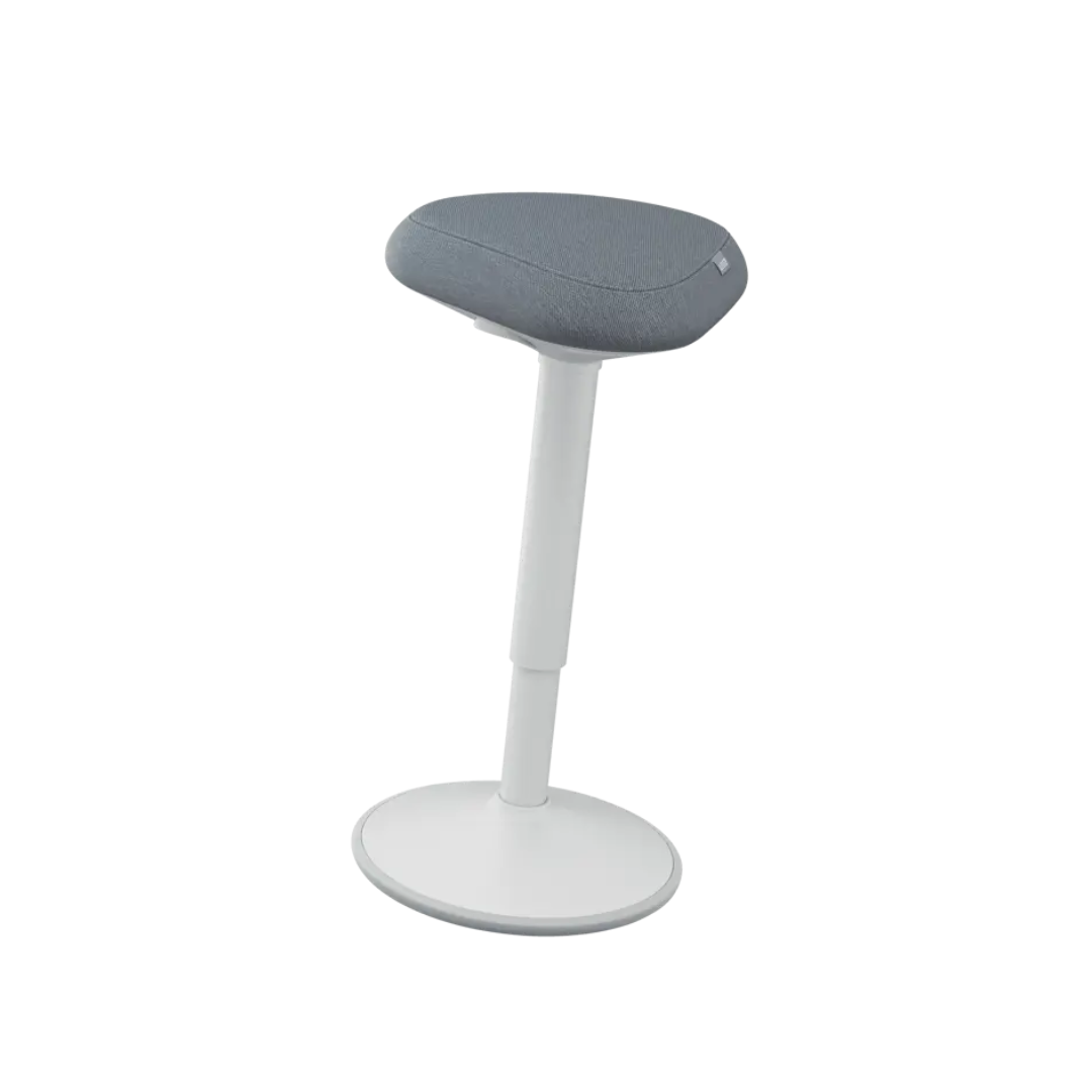 Campanie Leitz Ergo, Scaun ergonomic LEITZ Ergo, pozitie sezut/ in picioare, inaltime reglabila (57-82 cm), gri-pastel - vectordirect.ro