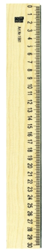 Alco, Rigla din lemn, 30cm, ALCO - vectordirect.ro
