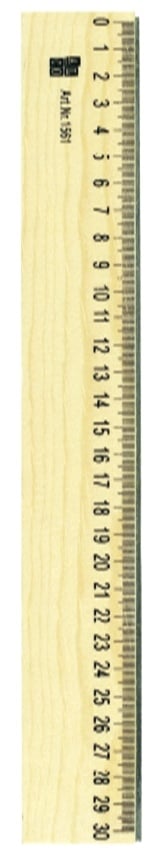 Alco, Rigla din lemn, 30cm, ALCO - vectordirect.ro