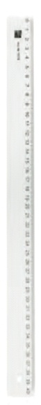 Alco, Rigla din plastic transparent, 40cm, ALCO - vectordirect.ro