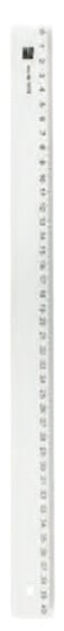 Alco, Rigla din plastic transparent, 40cm, ALCO - vectordirect.ro