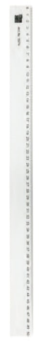 Alco, Rigla din plastic transparent, 50cm, ALCO - vectordirect.ro