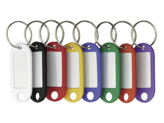 Casete chei, Etichete pentru chei,  25/set,  ALCO - culori asortate - vectordirect.ro