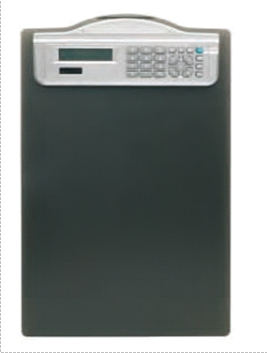 Laminatoare, folii laminare Alco, Clipboard simplu A4, din plastic rigid, cu calculator, ALCO - negru - vectordirect.ro