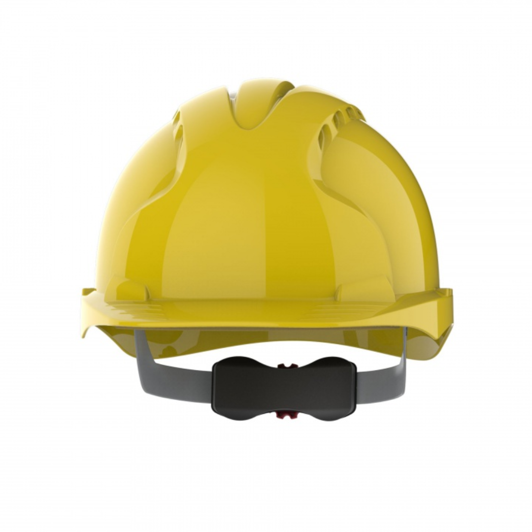 Echipamente protectia muncii, Casca de protectie rezistenta, HDPE, ventilata, EN 397, ajustare in 3 puncte, JSP-EVO3 - galbena - vectordirect.ro
