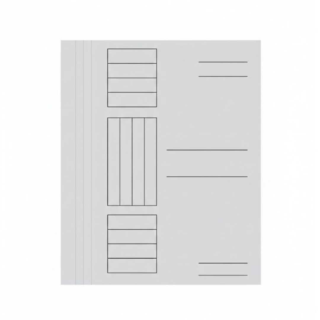 Dosare din carton alb, Dosar carton alb, simplu, 230g/mp - vectordirect.ro