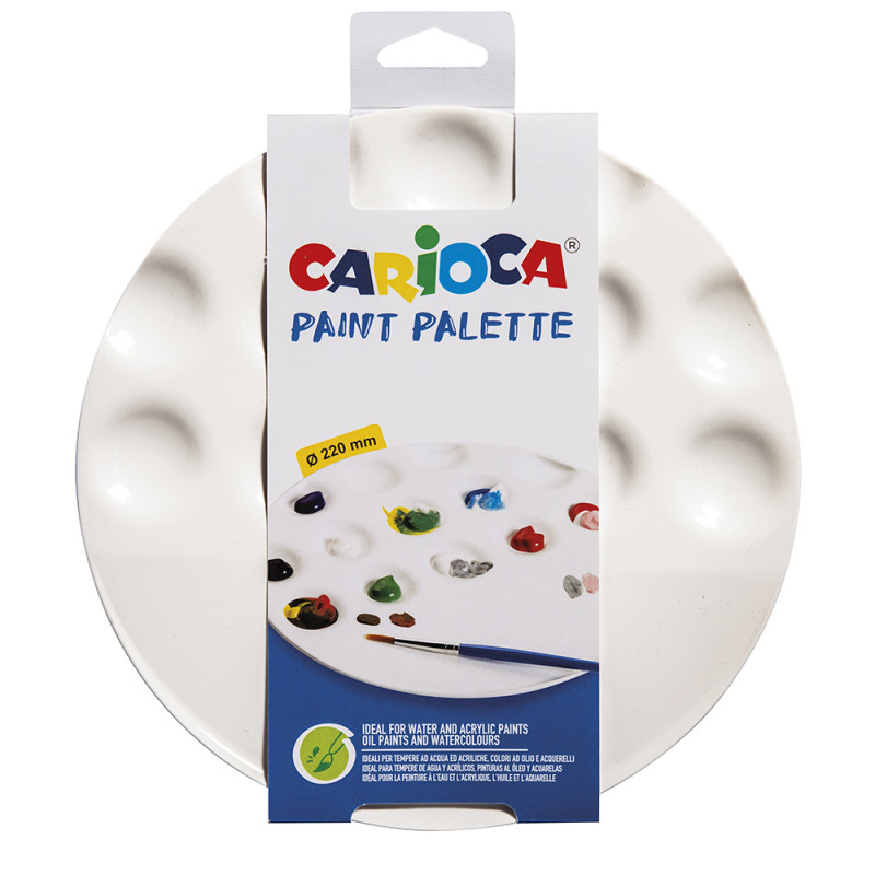 Paleta de pictura, diametru 220 mm, CARIOCA