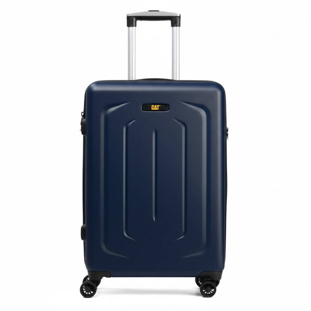Campanie Trollere Caterpillar, Troller cabina mic, CATERPILLAR Cargo Sculpted, 35L, ABS+PC - midnight blue - vectordirect.ro