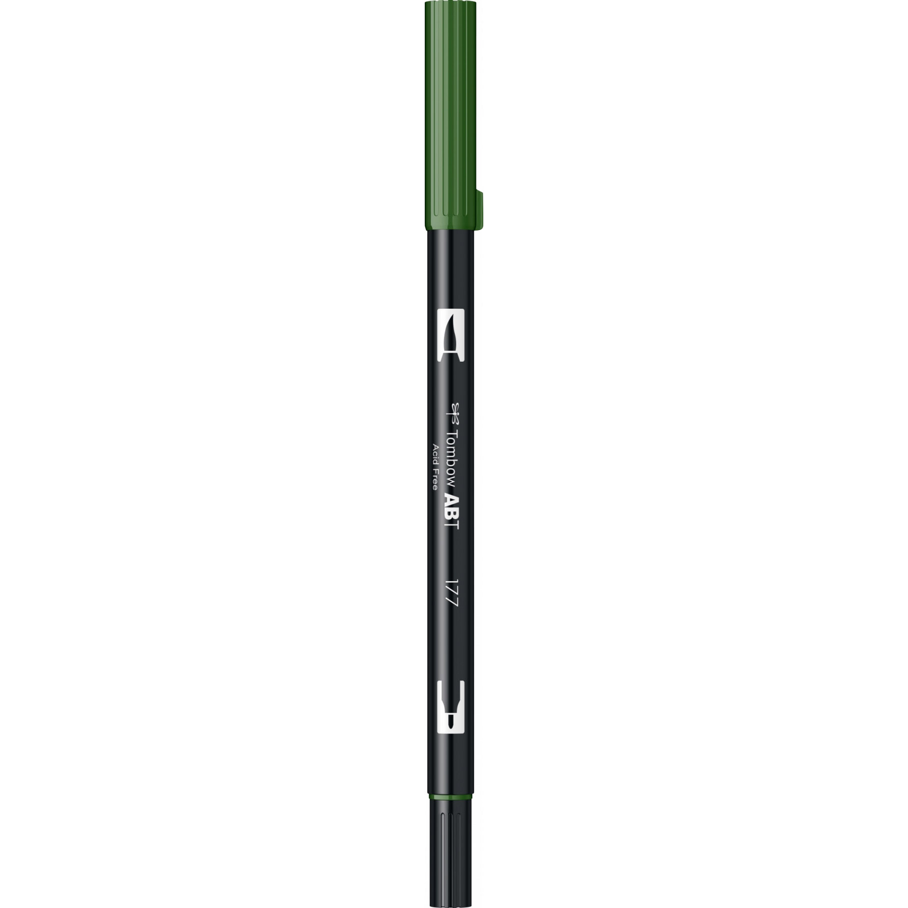 Marker Dual Brush Watercoloring Tombow ABT 177 Dark Jade