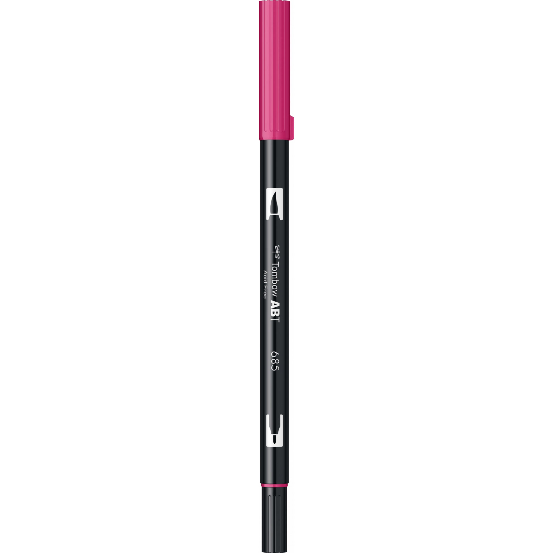 Stilouri Tombow, Marker Dual Brush Watercoloring Tombow ABT 685 Deep Magenta - vectordirect.ro
