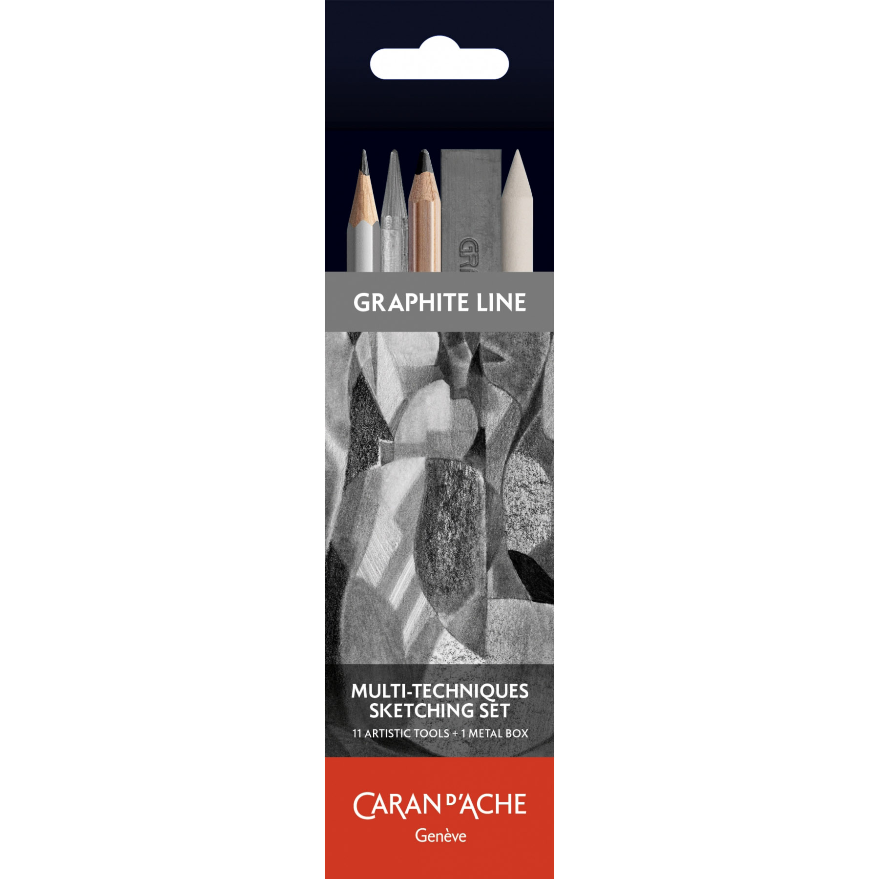 Caran dAche, Set 11 Creioane Grafit Carandache Graphite Line Pencil - vectordirect.ro