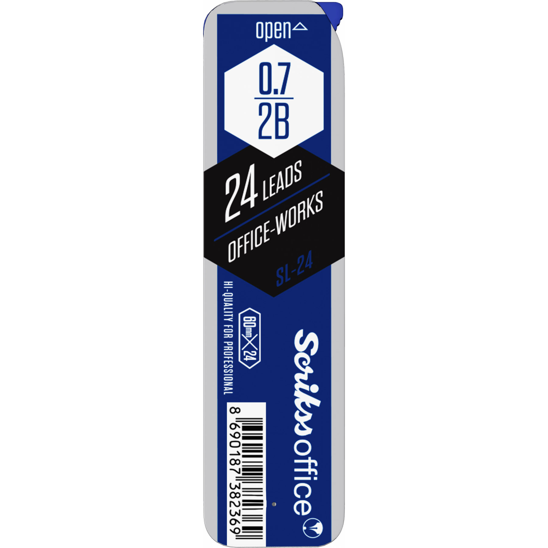 Mina Creion Mecanic Scrikss Office Works 0.7 2B - Etui 24 Buc