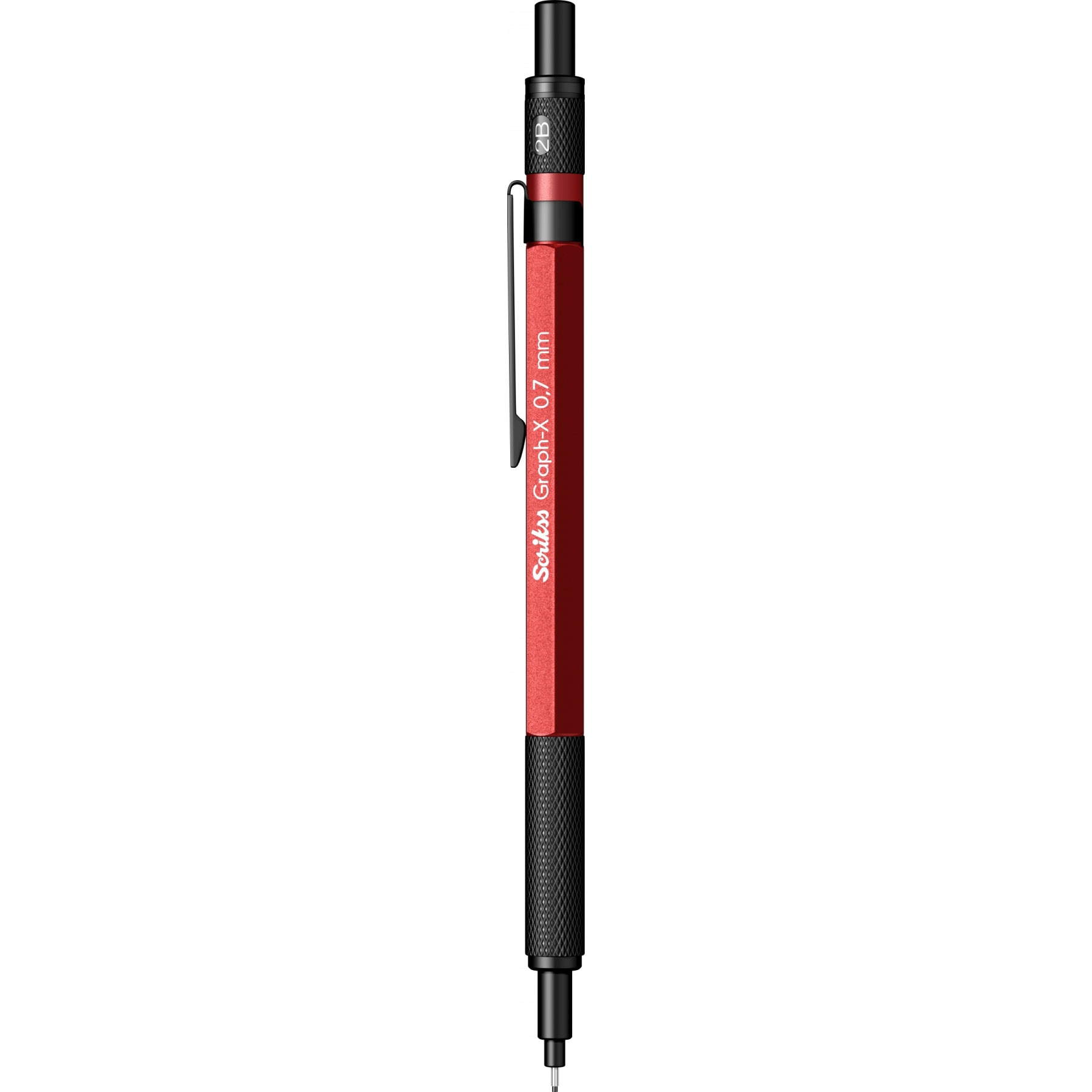 Scrikss, Creion Mecanic 0.7 Scrikss Graph-X Red BT - vectordirect.ro