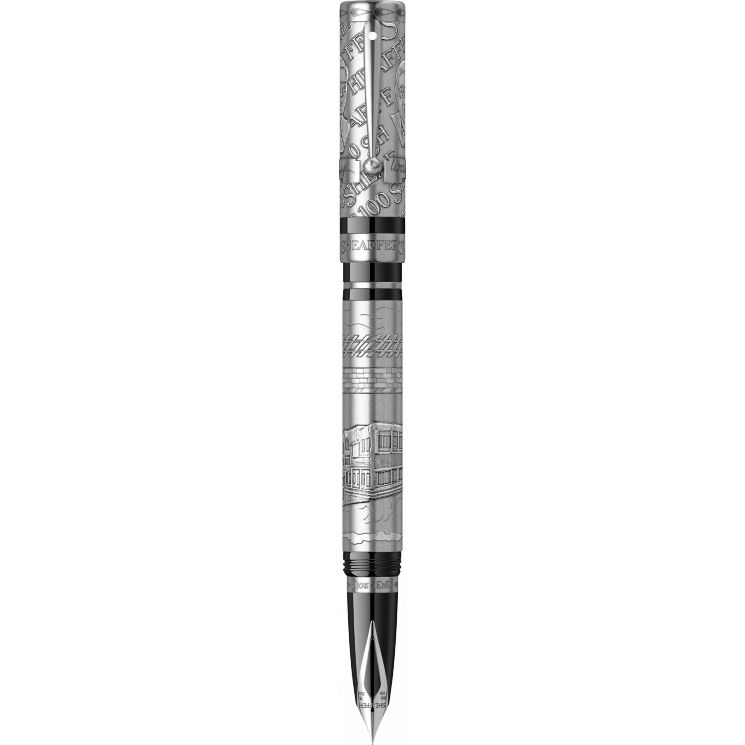 Stilou 18k Nib Sheaffer Centennial LE 2013 Sterling Silver PT