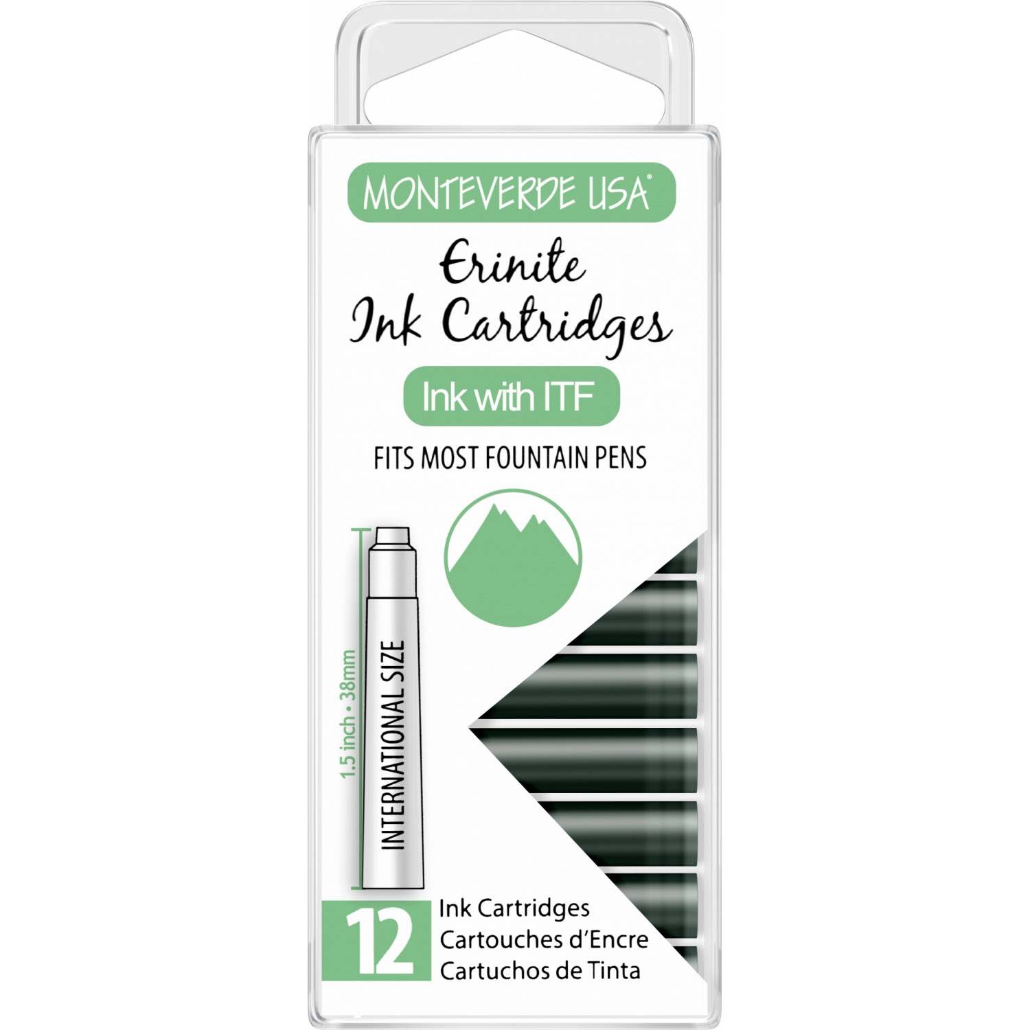 Set 12 Cartuse International Size Monteverde USA Gemstone Erinite