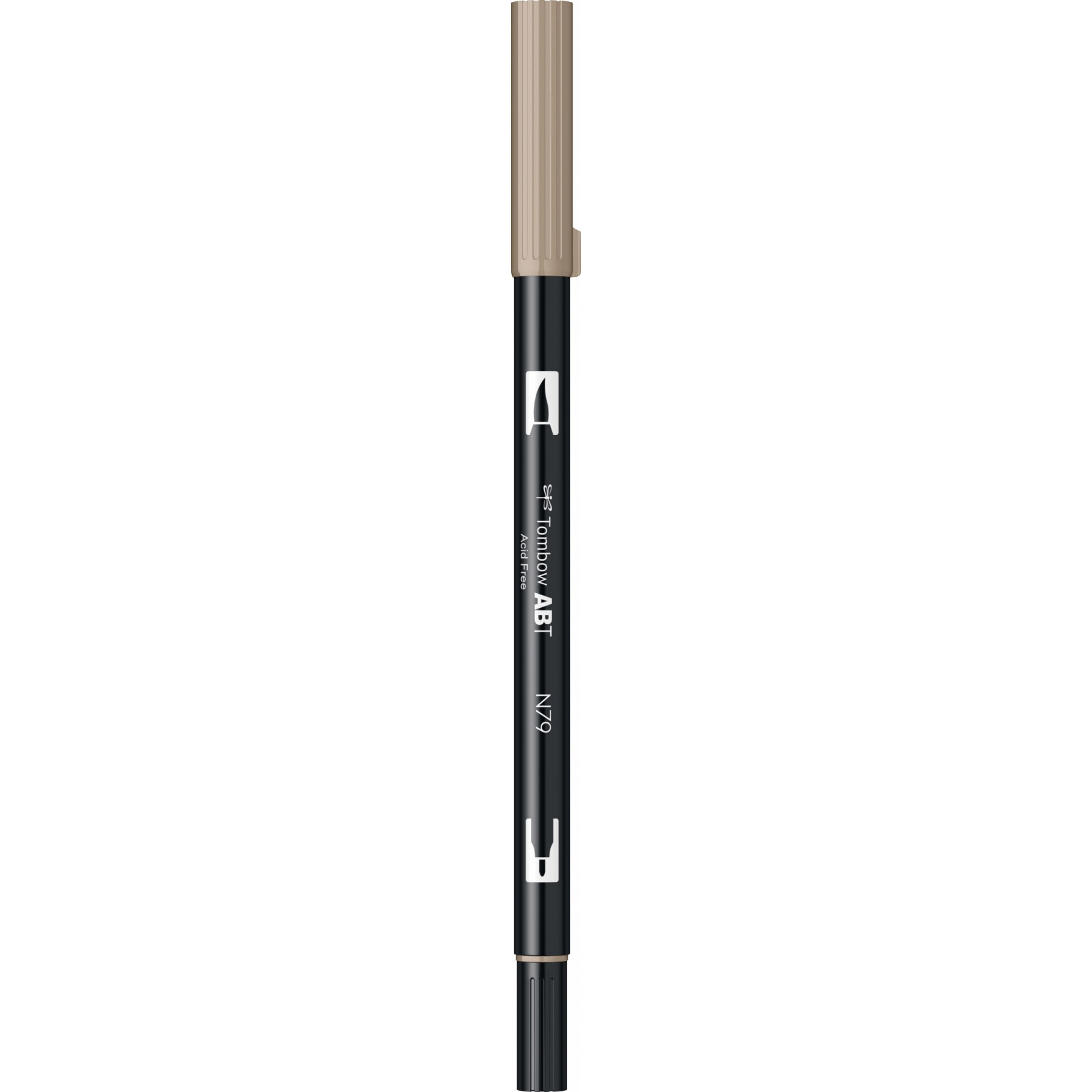 Marker Dual Brush Watercoloring Tombow ABT N79 Warm Grey 2
