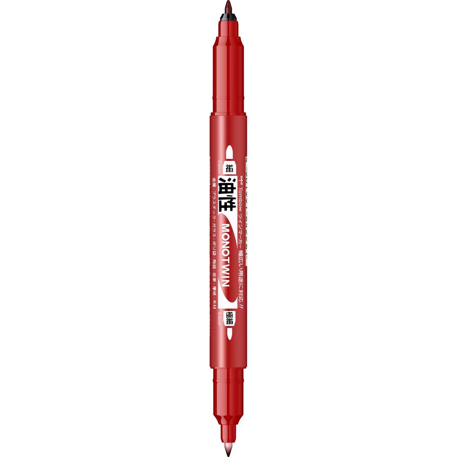 Stilouri Tombow, Marker Permanent Outline Fine Tip Tombow Mono Twin Red - vectordirect.ro