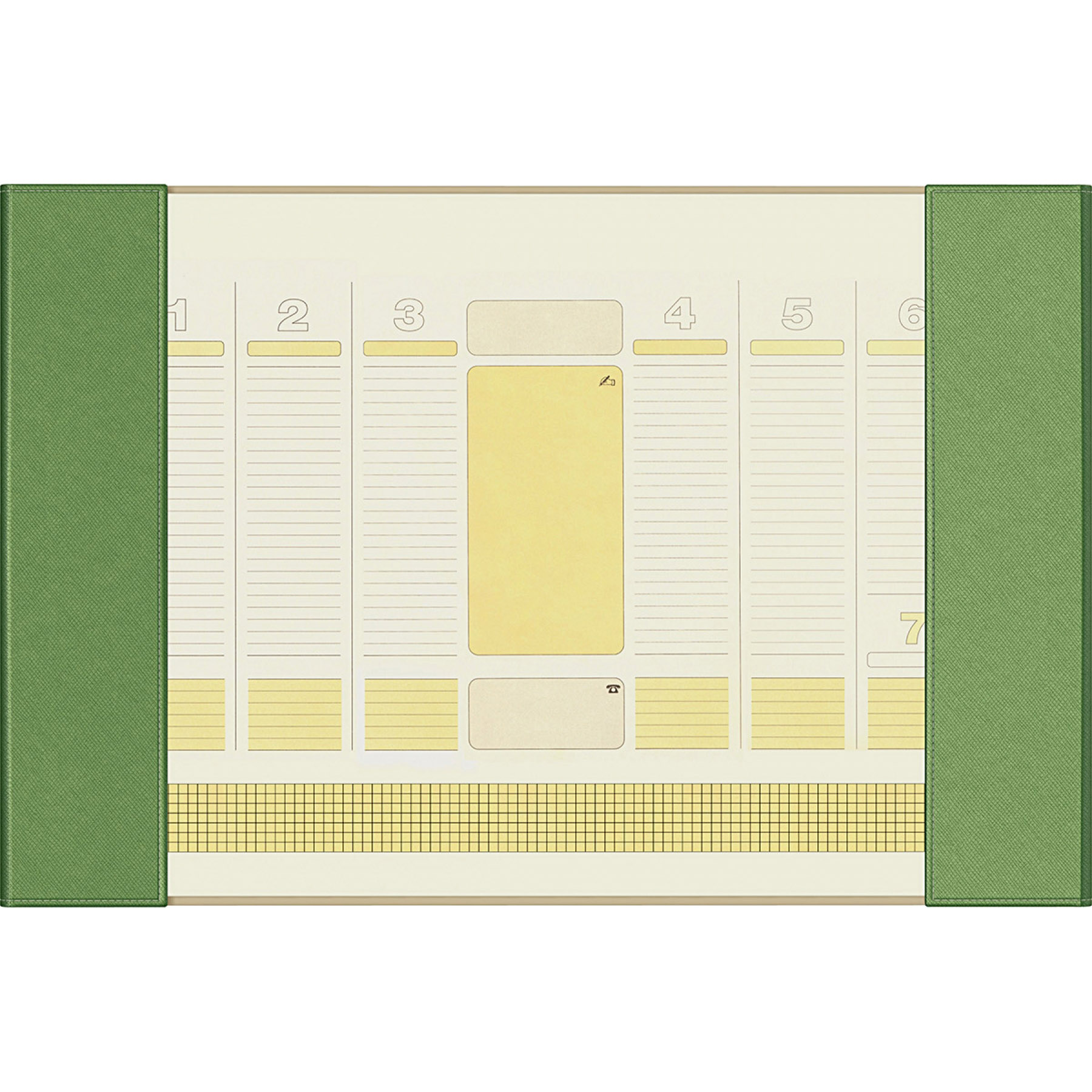 Mapa birou B3 Precision Alicante Kelly Green Lined