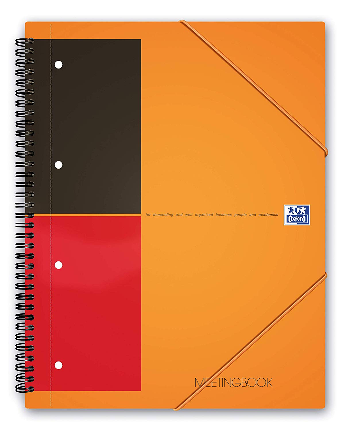 Rechizite scolare Oxford Noki Leitz, Caiet cu spirala A4+, OXFORD Int. Meetingbook, 80 file-80g/mp, Scribzee, 4 perf, coperta PP-dictando - vectordirect.ro