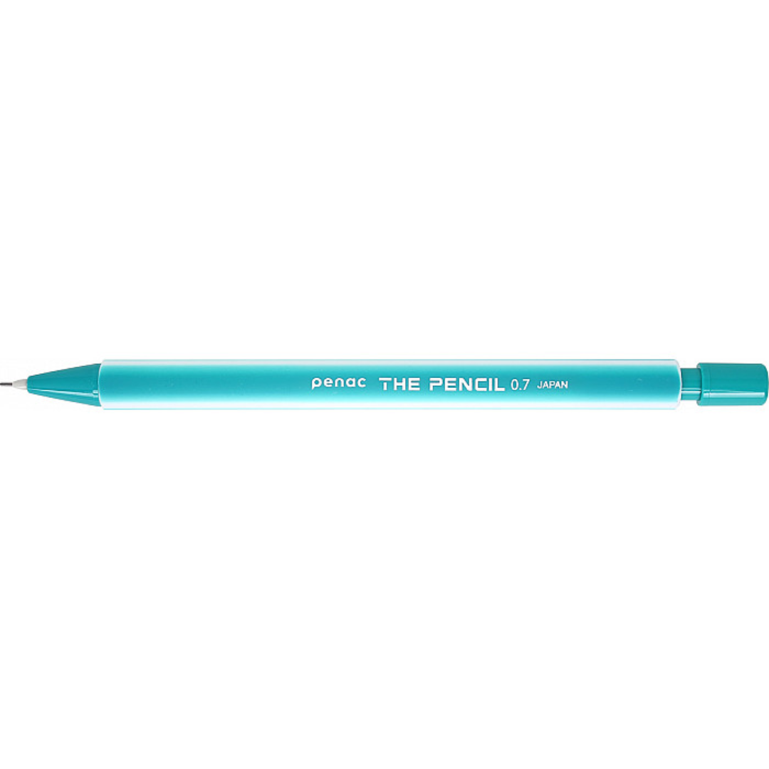 Creioane si mine creion, Creion mecanic PENAC The Pencil, rubber grip, 0.7mm, varf plastic - corp verde - vectordirect.ro