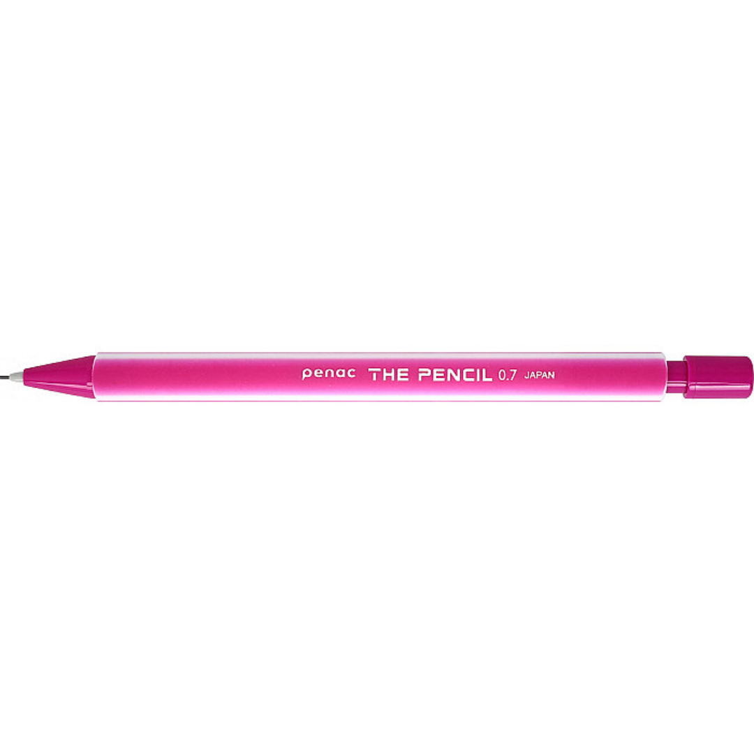 Creioane si mine creion, Creion mecanic PENAC The Pencil, rubber grip, 0.7mm, varf plastic - corp roz - vectordirect.ro