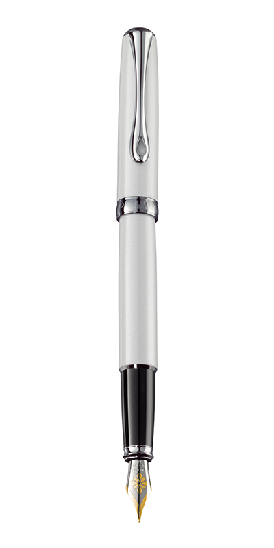 Toate produsele, Stilou Diplomat Excellence A2, cu penita M, aurita 14kt. - Pearl White - vectordirect.ro