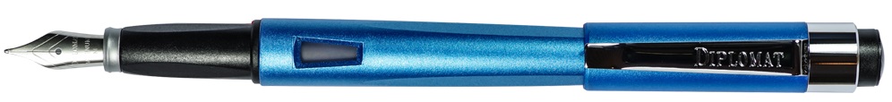 Stilou DIPLOMAT Magnum, cu penita B, din otel inoxidabil - aegean blue