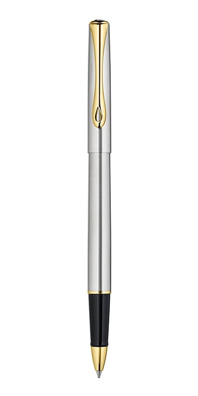 Roller Diplomat Traveller - stainless steel gold