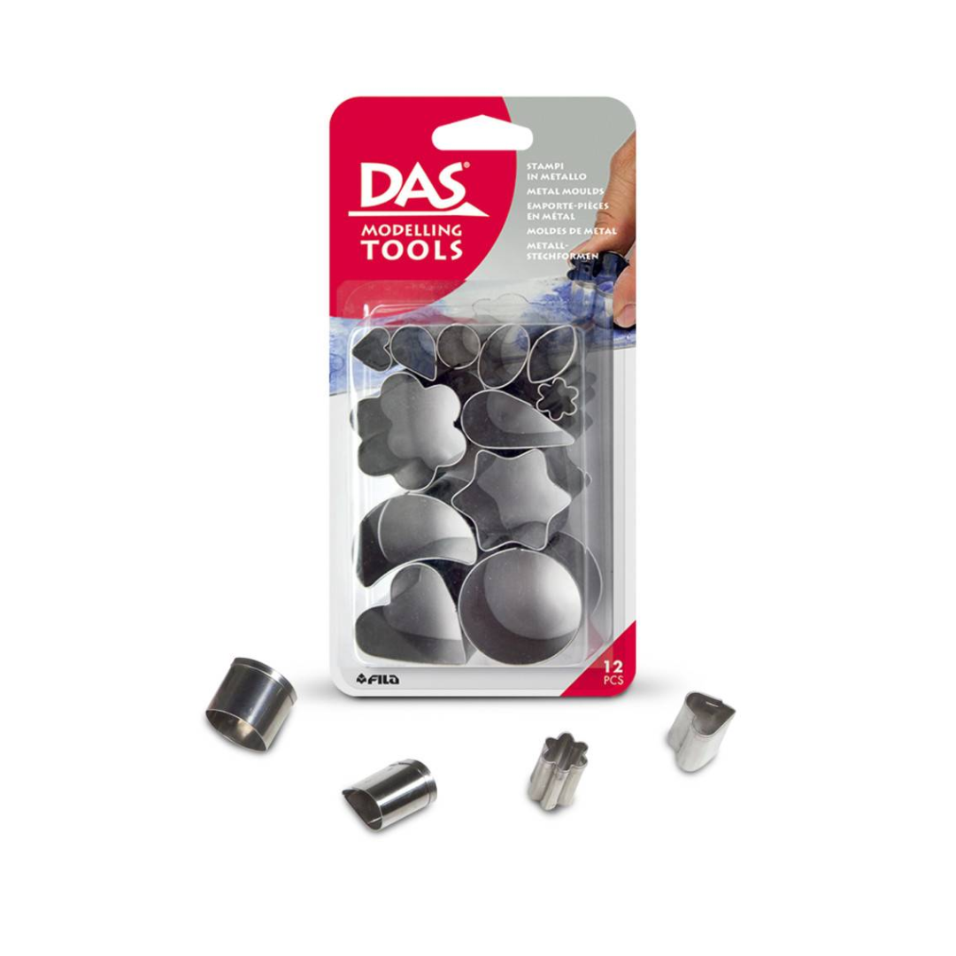 Das, Forme metalice pentru modelaj, 12buc/set, DAS - vectordirect.ro