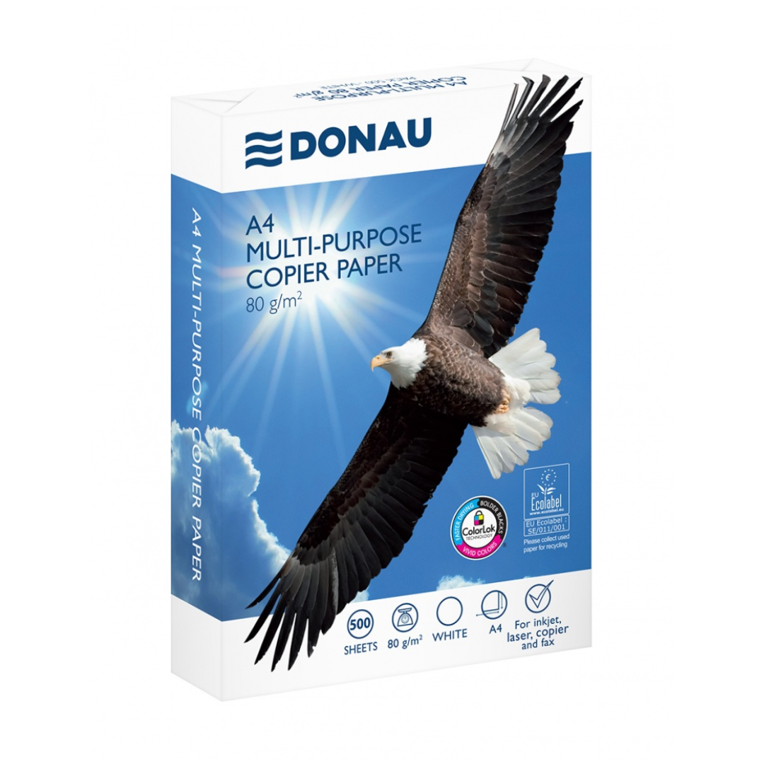 Toate produsele, Hartie alba pentru copiator A4, 80gsm, 500coli/top, clasa C, DONAU - vectordirect.ro