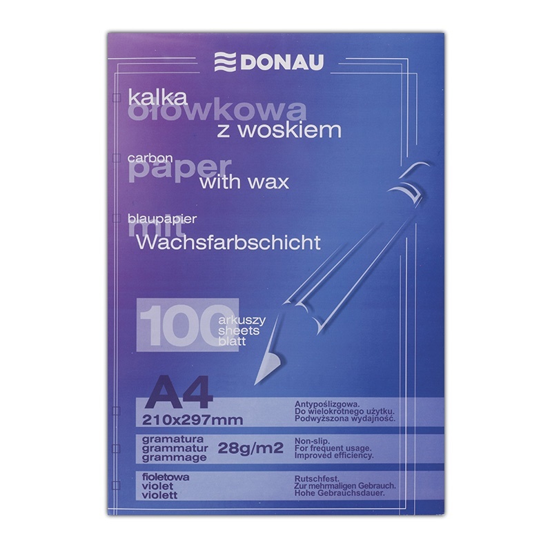 Caiete mecanice, Indigo pentru scris de mana, 100 file/set, DONAU - violet - vectordirect.ro
