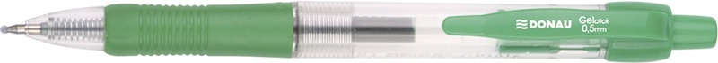 Pixuri BIC, Pix cu gel, mecanism retractabil, rubber grip, 0.5 mm, cerneala rezistenta la apa, DONAU - verde - vectordirect.ro