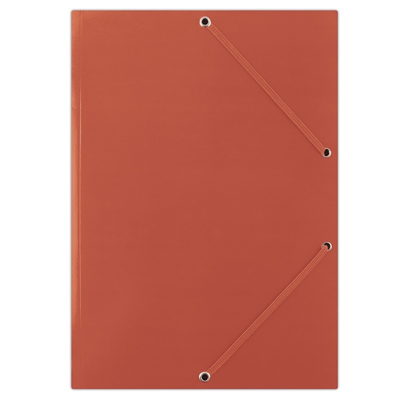 Adezivi, lipici, Mapa din carton plastifiat, cu elastic pe colturi, 400gsm, DONAU - rosu - vectordirect.ro
