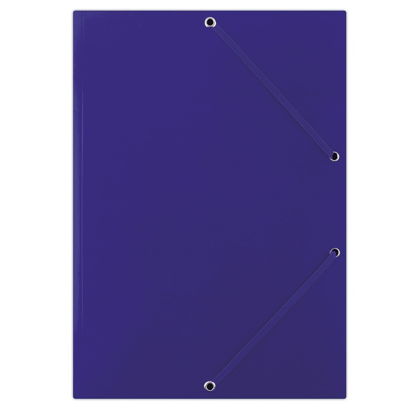 Elastice, buretiere, Mapa din carton plastifiat, cu elastic pe colturi, 400gsm, DONAU - albastru - vectordirect.ro