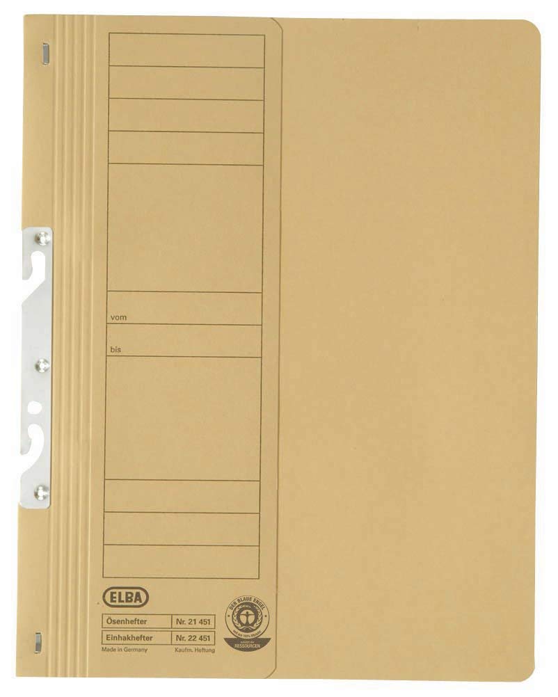 Folie protectie, Dosar carton pentru incopciat coperta 1/2 ELBA Smart Line - galben - vectordirect.ro