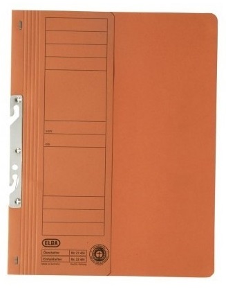 Dosare si folii de protectie DELI, Dosar carton pentru incopciat coperta 1/2 ELBA Smart Line - orange - vectordirect.ro