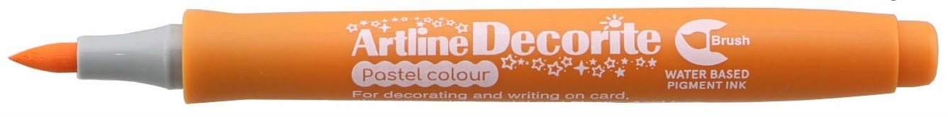 Toate produsele, Marker ARTLINE Decorite, varf flexibil (tip pensula) - portocaliu pastel - vectordirect.ro