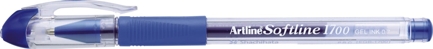Pixuri Pilot, Pix cu gel ARTLINE Softline 1700, rubber grip, varf 0.7mm - albastru - vectordirect.ro