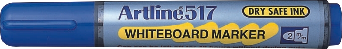 Esselte power, Marker pentru tabla de scris ARTLINE 517 - Dry safe ink, varf rotund 2.0mm - albastru - vectordirect.ro