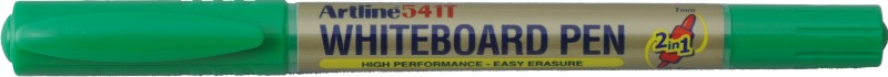 Toate produsele, Marker pentru tabla de scris ARTLINE 541T, doua capete - varfuri rotunde 0.4mm/1.0mm - verde - vectordirect.ro
