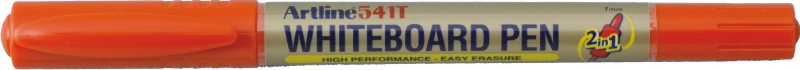 Toate produsele, Marker pentru tabla de scris ARTLINE 541T, doua capete - varfuri rotunde 0.4mm/1.0mm - portocaliu - vectordirect.ro