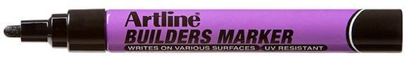 Toate produsele, Marker pentru constructori Artline Builders, corp plastic, varf rotund 2.3mm - negru - vectordirect.ro