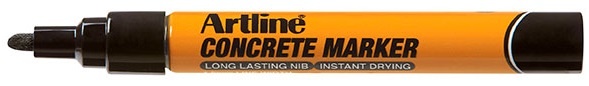 Toate produsele, Marker pentru beton  ARTLINE Concrete, corp plastic, varf rotund 1.5mm - negru - vectordirect.ro