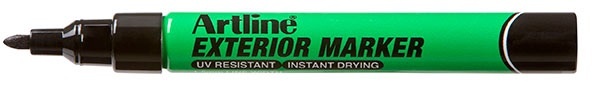Marker pentru exterior Artline , corp plastic, varf rotund 1.5mm - negru